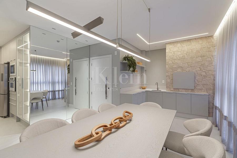 Mesa de jantar do Edif�cio Villa Aurora Residence apartamentos � venda em Meia Praia Itapema