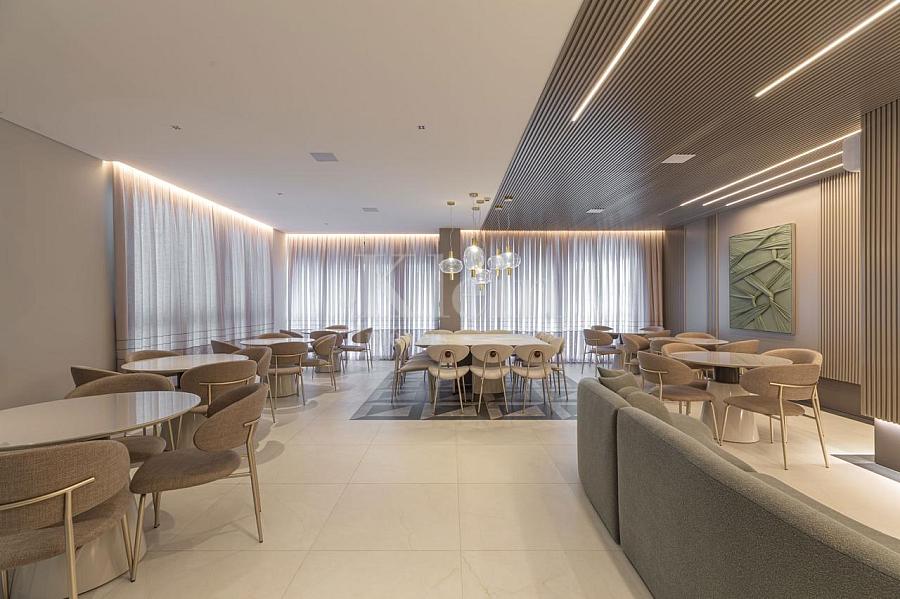 Sal�o de festas do Edif�cio Villa Aurora Residence apartamentos � venda em Meia Praia Itapema