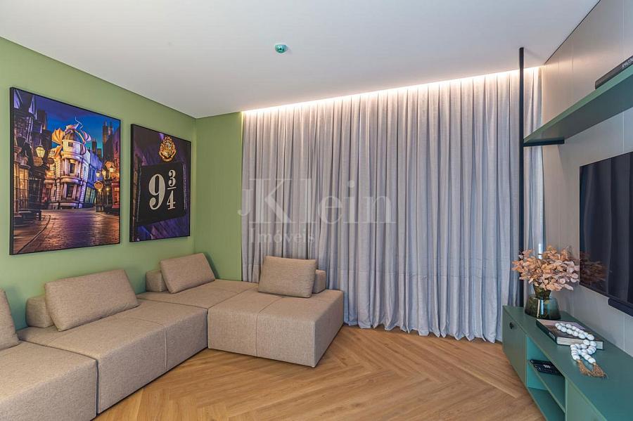 Sal�o de festas do Edif�cio Villa Aurora Residence apartamentos � venda em Meia Praia Itapema