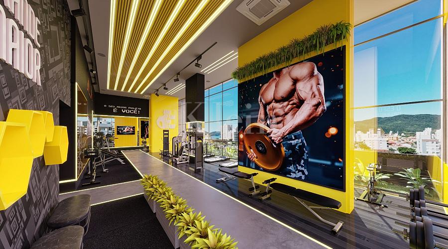 Academia do The Porto Plaza no Balne�rio Perequ� em Porto Belo