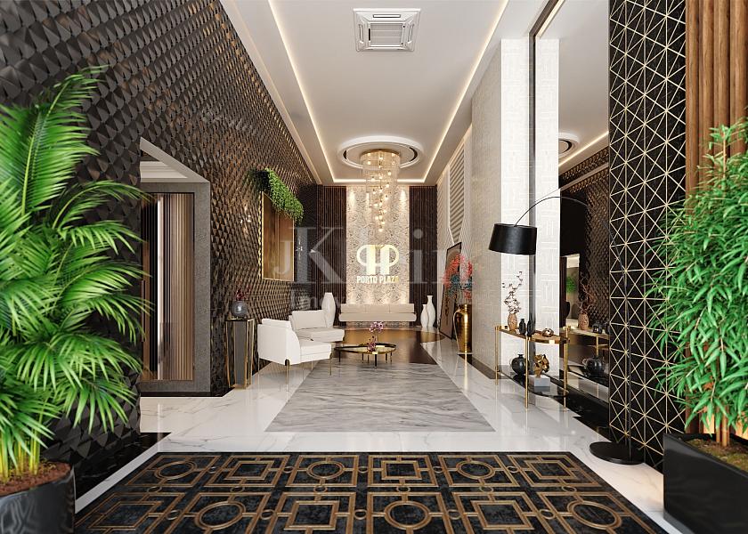 Hall de entrada do The Porto Plaza � Balne�rio Perequ� em Porto Belo