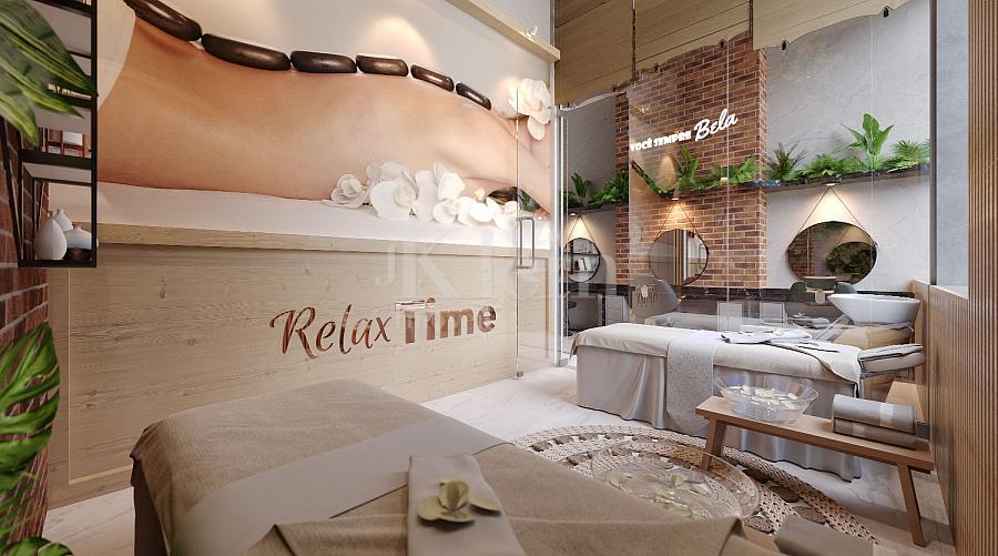 Sala de massagem do The Porto Plaza no Balne�rio Perequ� em Porto Belo