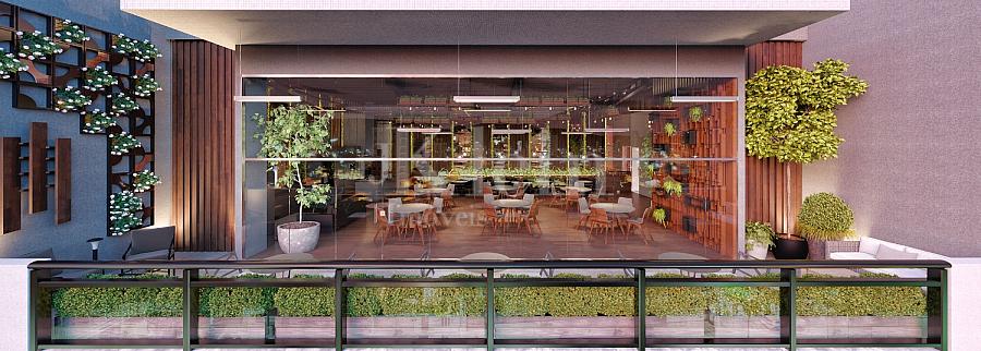 Sal�o de festas do The Porto Plaza no Balne�rio Perequ� em Porto Belo