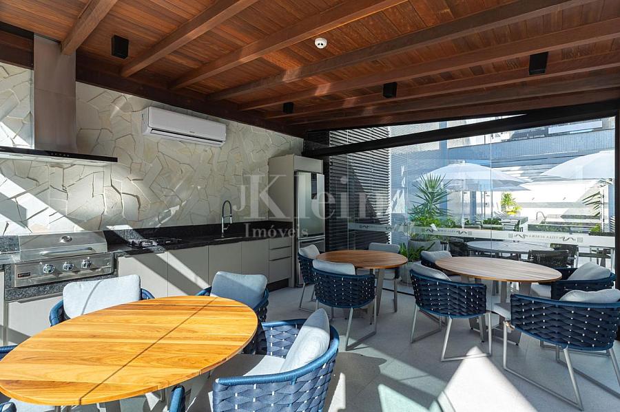 Sal�o de festas Gourmet do Edif�cio Villa Aurora Residence apartamentos � venda em Meia Praia Itapema