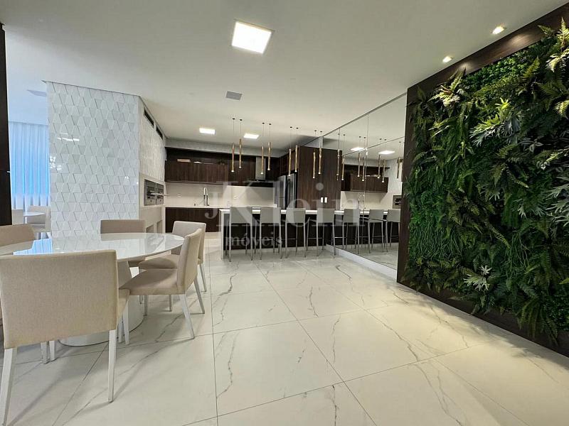 Sal�o de festas no Vila das Aroeiras Residence apartamento � venda em Meia Praia Itapema