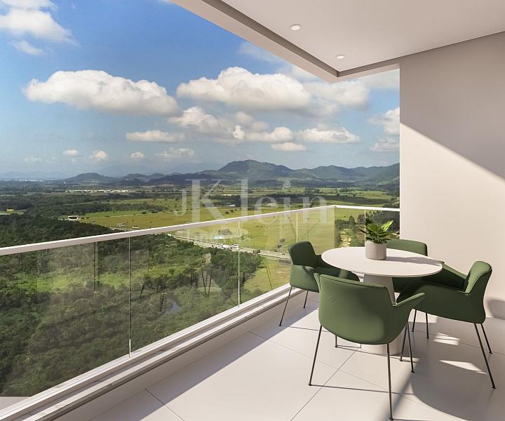 Sacada do apartamento � venda no Green Ville Home Club | Meia Praia em Itapema