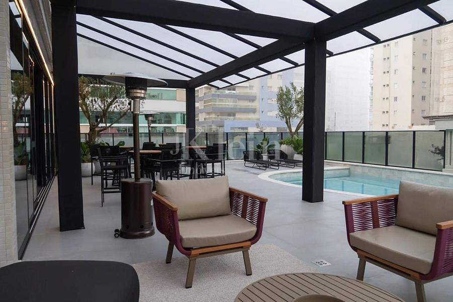 Gazebo do ed�ficio Greta Palace em Meia Praia | Itapema