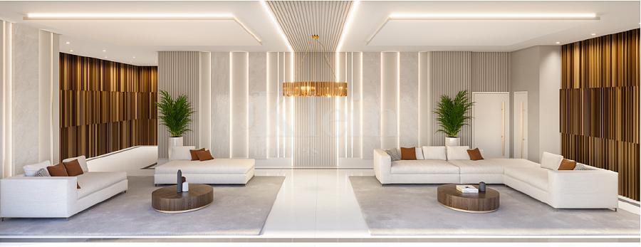 Hall de entrada do Oceanic Tower Residence no Ilhota em Itapema