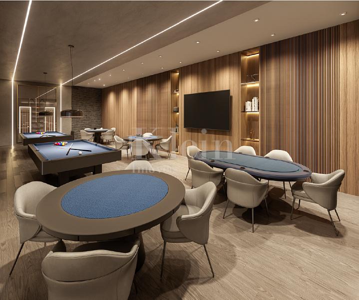 Sala de jogos do Oceanic Tower Residence no Ilhota em Itapema