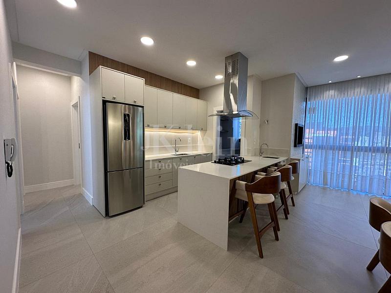 Cozinha do apartamento do Libreville Concept em Porto Belo