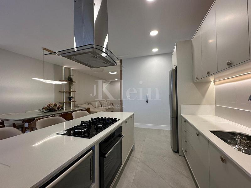 Cozinha do apartamento do Libreville Concept em Porto Belo