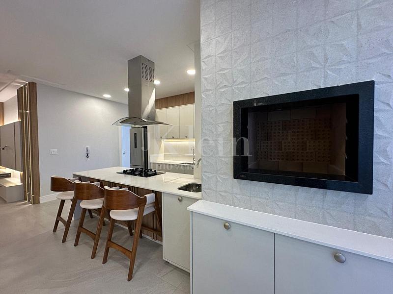 Churrasqueira do apartamento do Libreville Concept em Porto Belo