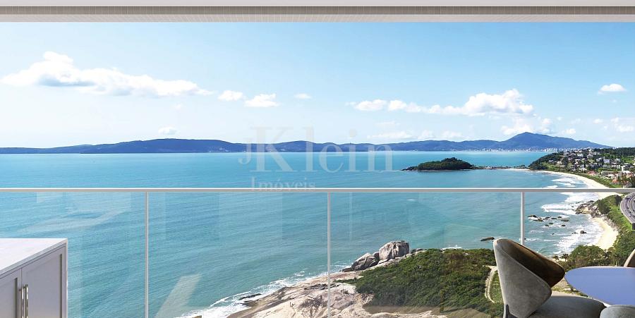 Sacada do apartamento tipo 03 do Nautilus Beach Home no Ilhota em Itapema