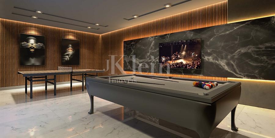 Sala de jogos do Nautilus Beach Home no Ilhota em Itapema