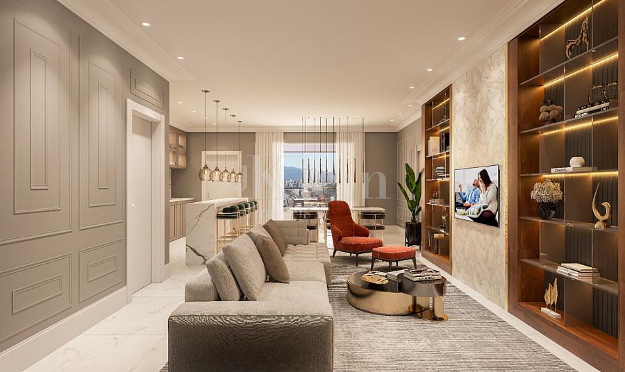 Living dos apartamentos � venda no Edif�cio La Rocca em Itapema | Centro