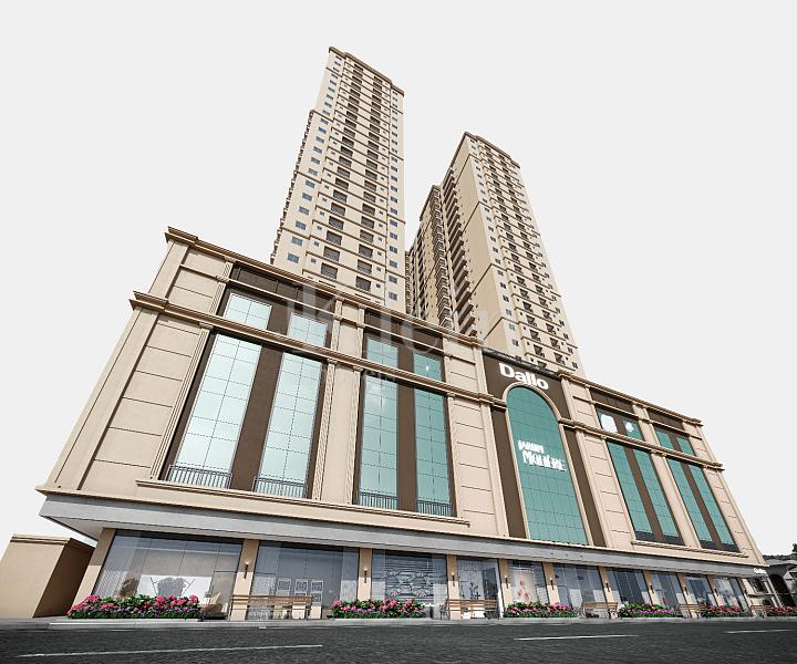 Fachada do embasamento do Jardim Moli�re no Balne�rio Perequ� em Porto Belo