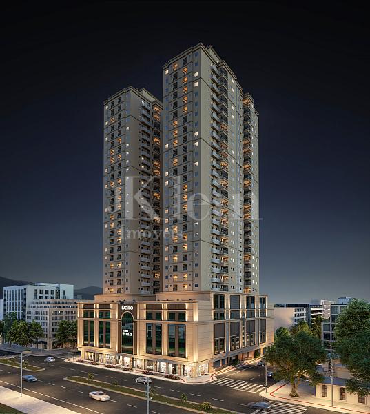 Fachada noturna do Jardim Moli�re no Balne�rio Perequ� em Porto Belo