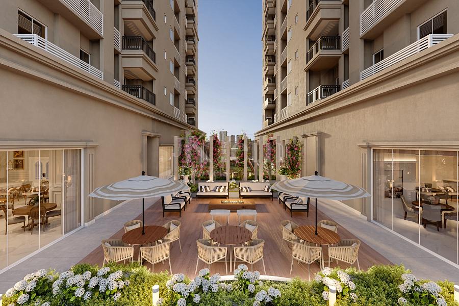 Fire place do Jardim Moli�re no Balne�rio Perequ� em Porto Belo