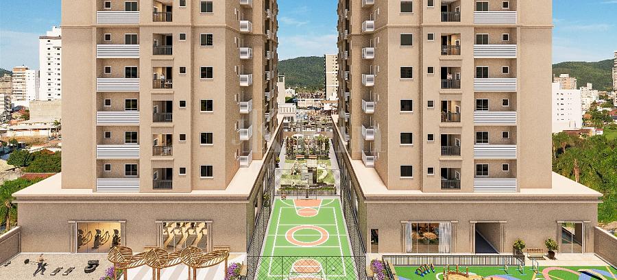 Quadra do Jardim Moli�re no Balne�rio Perequ� em Porto Belo