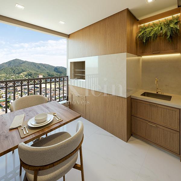 Sacada do apartamento � venda no Jardim Moli�re no Balne�rio Perequ� em Porto Belo