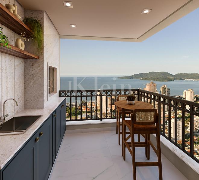 Sacada tipo 05 do apartamento do Jardim Moli�re no Balne�rio Perequ� em Porto Belo