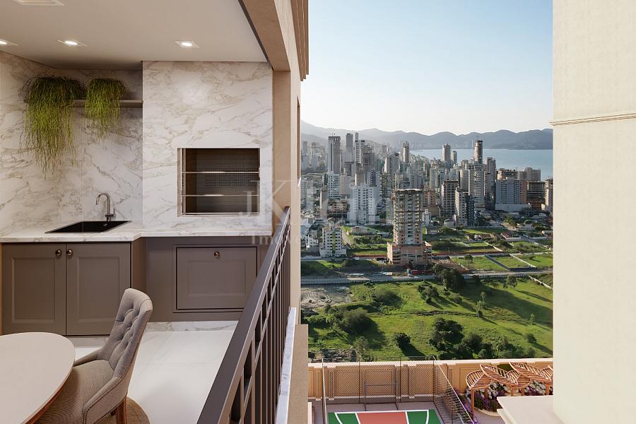 Sacada tipo 06 do apartamento do Jardim Moli�re no Balne�rio Perequ� em Porto Belo