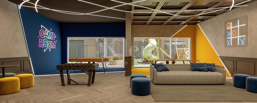 Sala de game do Jardim Moli�re no Balne�rio Perequ� em Porto Belo