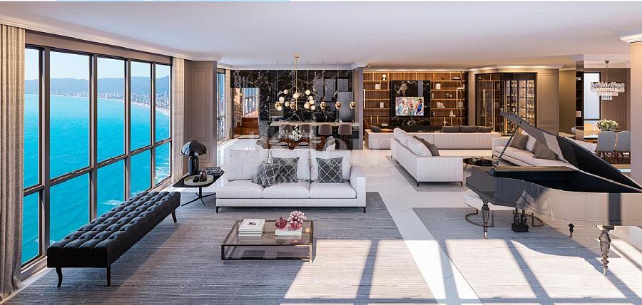 Sacada da Penthouse � venda no Edificio La Rocca em Itapema | Centro