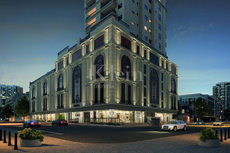 Externa embasamento do Edif�cio Le Jardin em Itapema | Centro