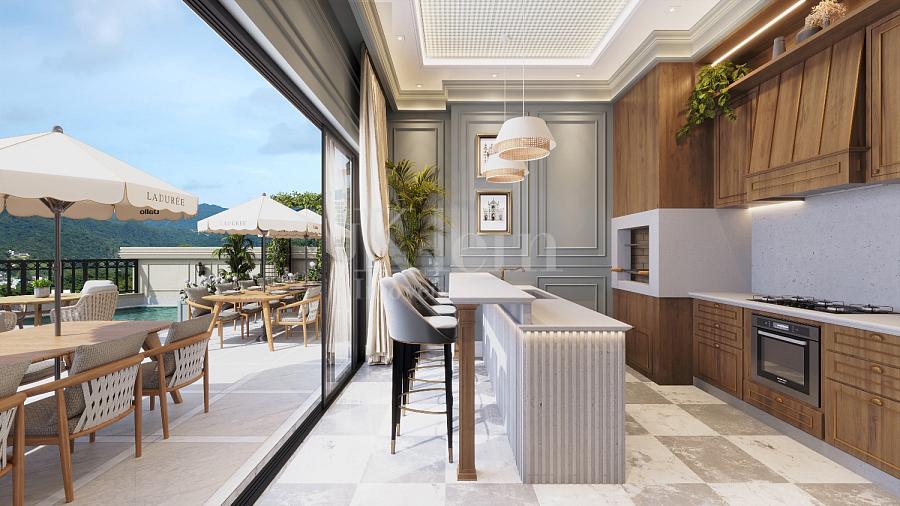 Espa�o gourmet do Maison Ladur�e no Centro em Itapema