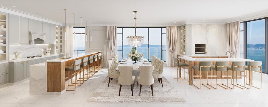 Living da penthouse � venda no Maison Ladur�e no Centro em Itapema