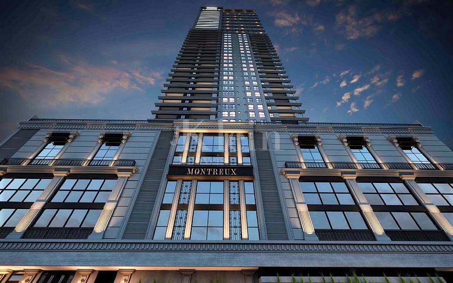 Fachada Noturna no Montreux em Itapema | Centro