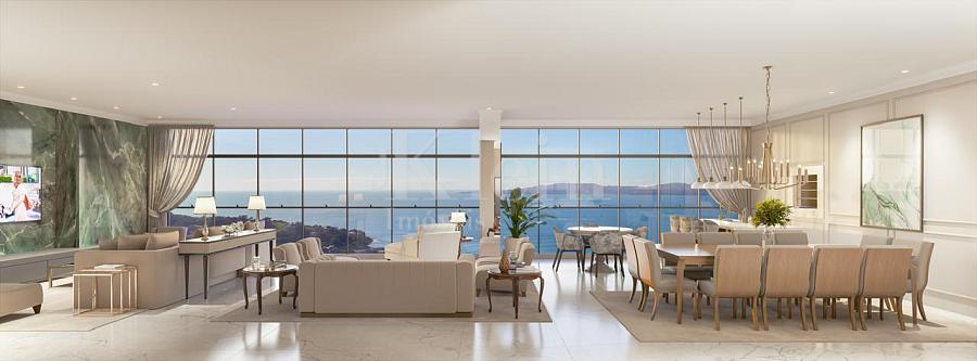 Living da Penthouse � venda no Montreux em Itapema | Centro