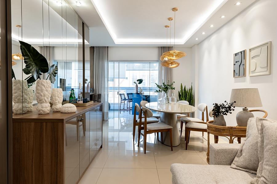 Living do apartamento � venda no Edif�cio Sublime Residence em Meia Praia | Itapema