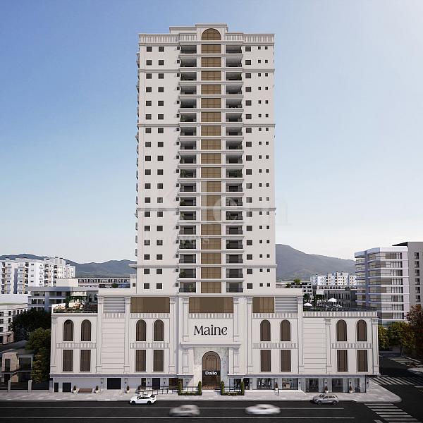 Fachada frontal do Maine na Meia Praia em Itapema