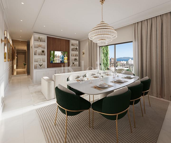 Living tipo 03 do apartamento � venda no Maine na Meia Praia em Itapema