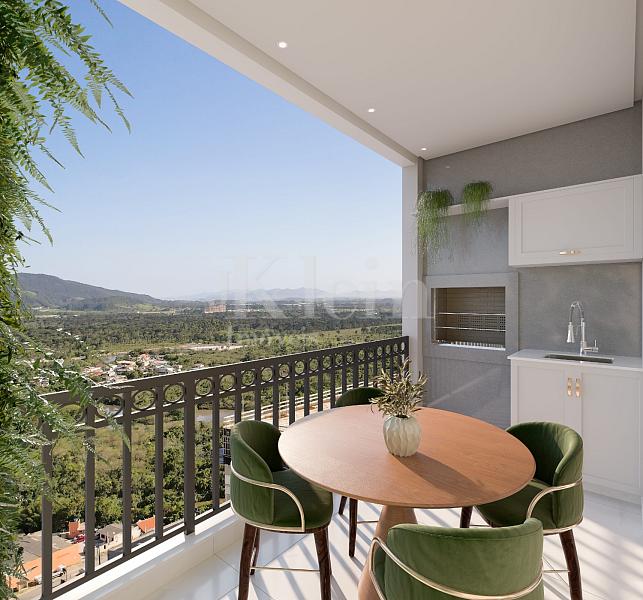 Sacada tipo 01 do apartamento � venda no Maine na Meia Praia em Itapema