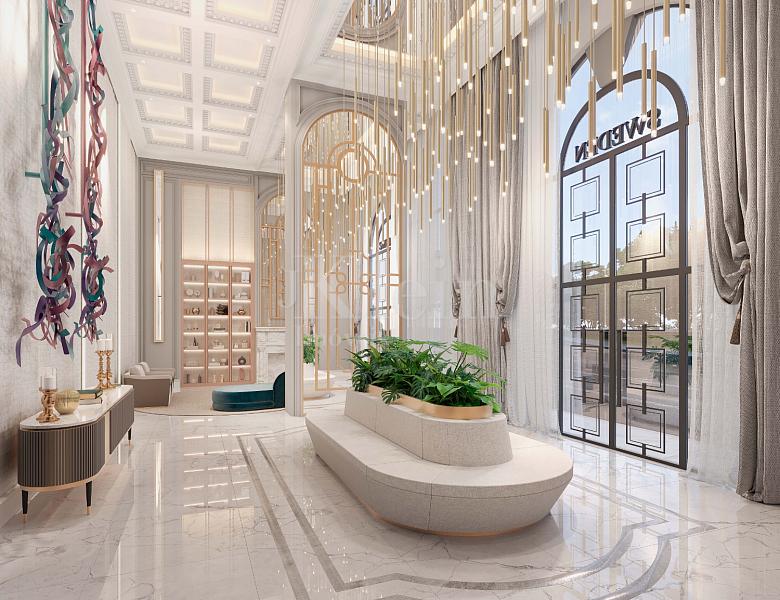 Hall de entrada do Sweden no Centro em Itapema