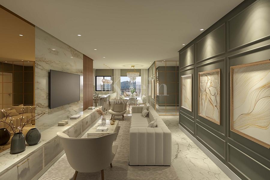 Living tipo 03 do apartamento do Sweden no Centro em Itapema