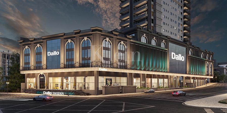 Fachada do embasamento noturna do Sweden no Centro em Itapema