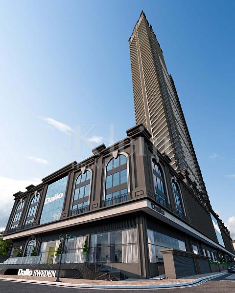 Fachada do embasamento do Sweden no Centro em Itapema