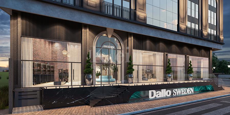 Fachada das lojas do Sweden no Centro em Itapema