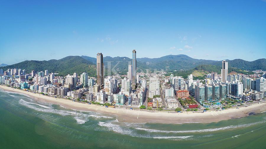 Fachada vista a�rea do Sweden no Centro em Itapema