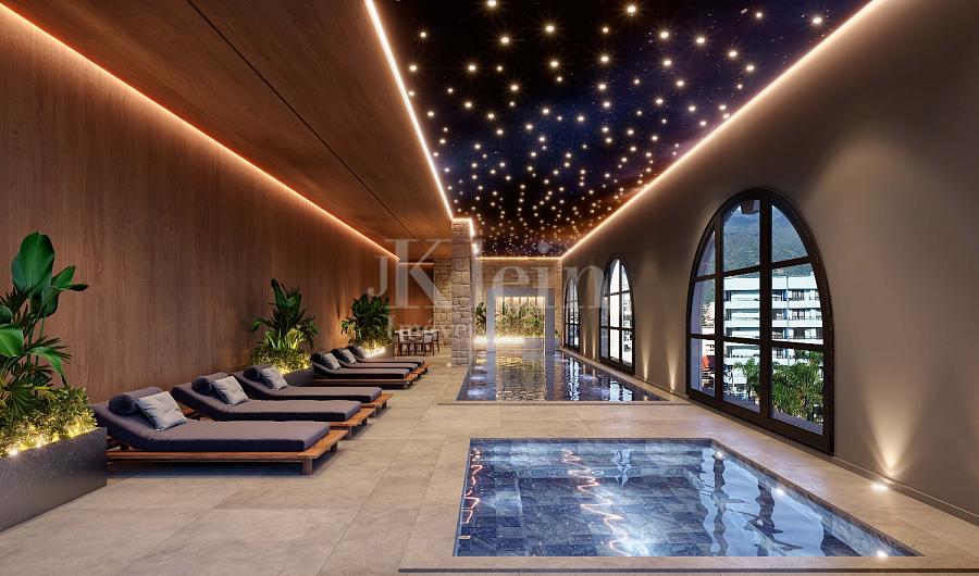 Piscina interna do Sweden no Centro em Itapema