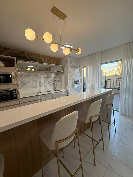 Cozinha do sal�o de festas do Di Maria Residencial no Morretes em Itapema