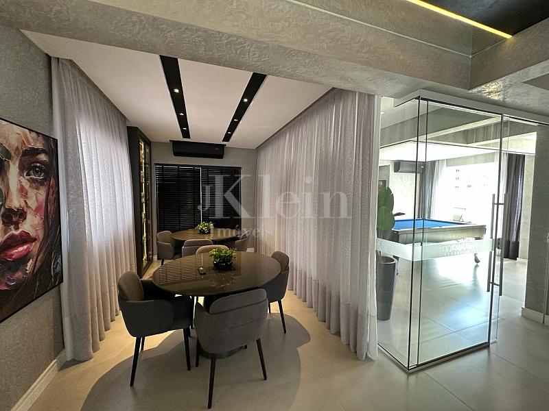 Sal�o de festas do Hamburgo Residence em Itapema