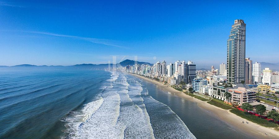 Fachada mar edif�cio Lumi�re Residence em Itapema | Meia Praia