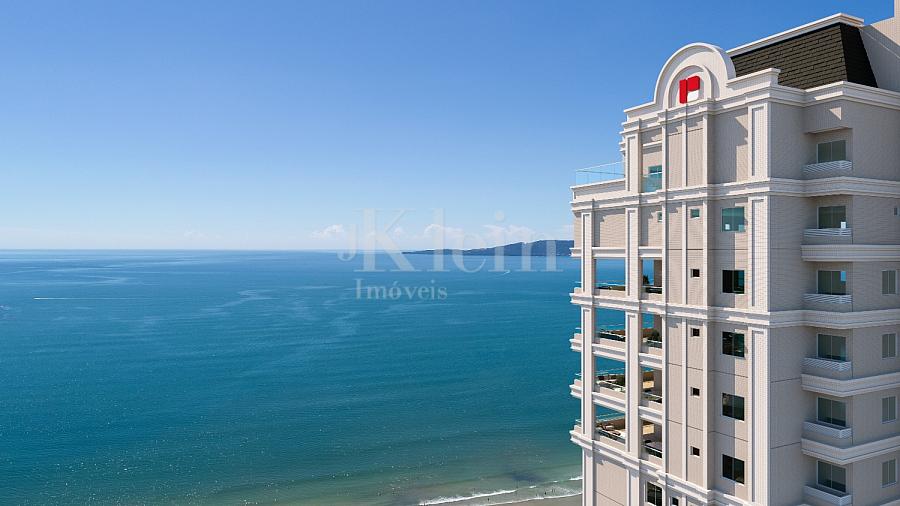 Fachada topo do Edif�cio Meridian Tower em Itapema | Centro