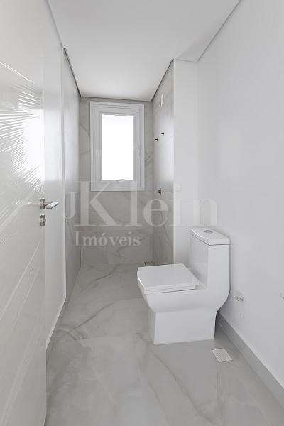 Banheiro da su�te do apartamento no Le Blanc Brava Residence na Praia Brava em Itaja�