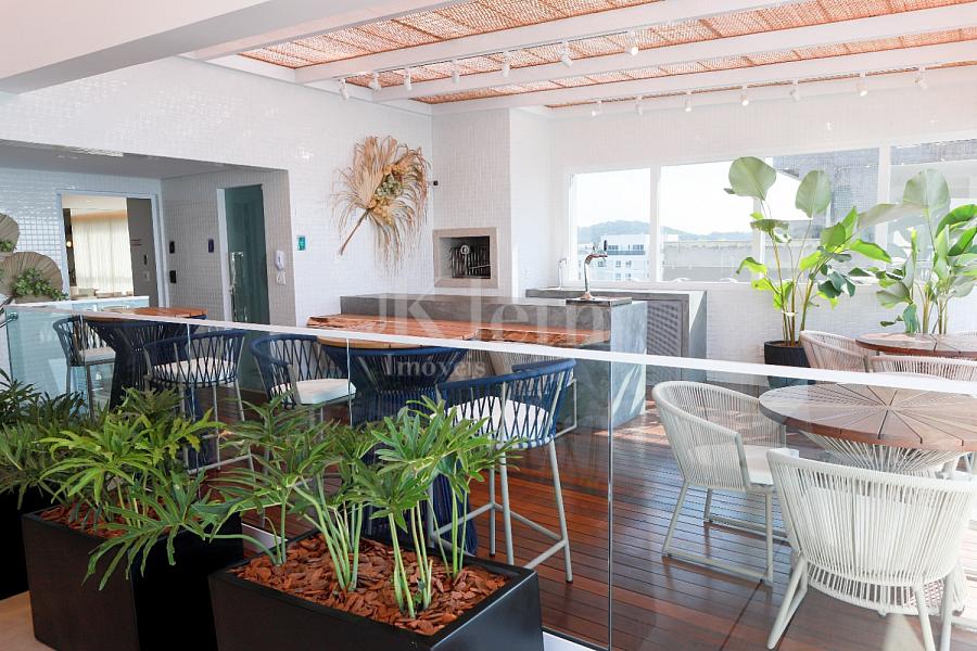 Espa�o gourmet no Le Blanc Brava Residence na Praia Brava em Itaja�